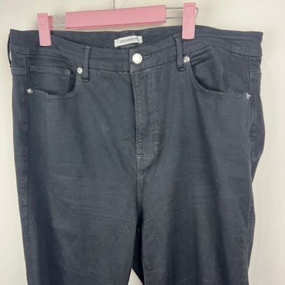 Good american black denim good legs Plus size 18 distressed jeans - Picture 2 of 7